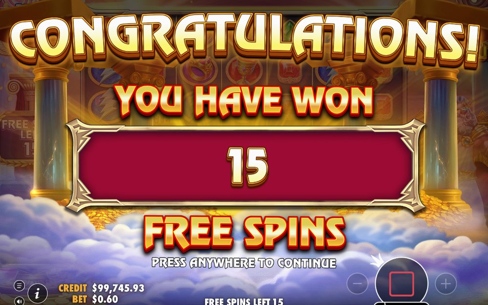 Free Spins-rundan med Total Multiplier i spelet